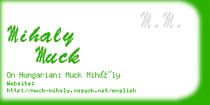 mihaly muck business card